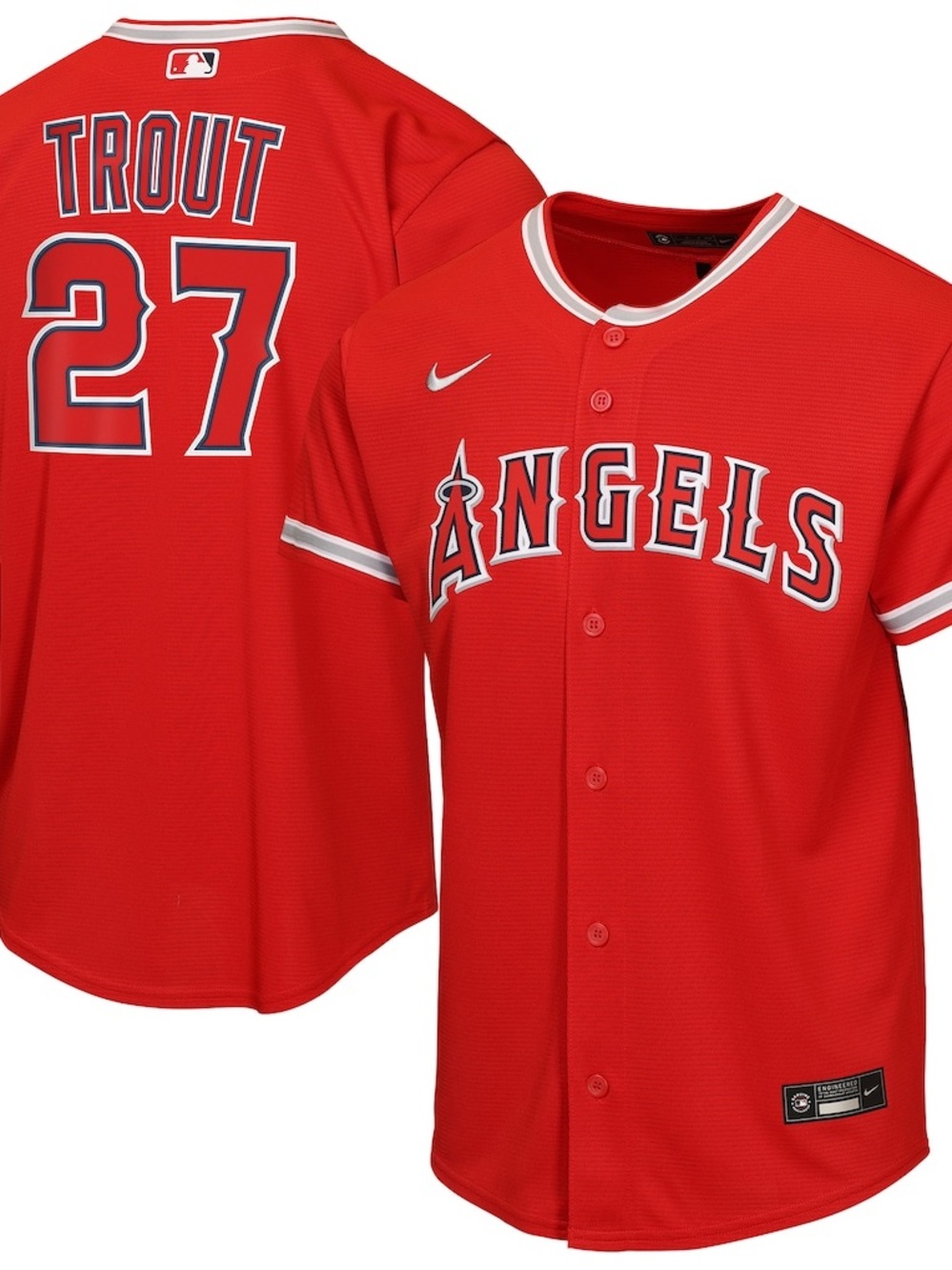 BNWT Nike Los Angeles Angels Mike Trout  Baseball Jersey Size XL 18/20 (Youth)
